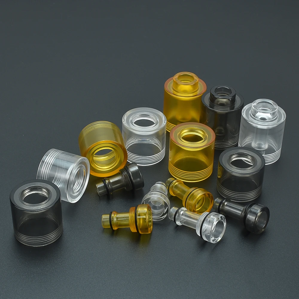 wolfcoolvape Steam Tuners style Replacement BellCap for sxk Flash e-Vapor V4.5S+ Style RTA pei pc pom material 23mm Tank rta