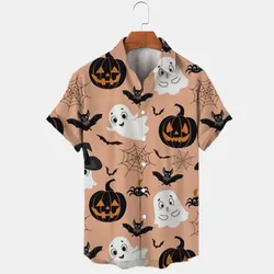 Printed Short Sleeve Street Shirt Women Party Wear Boys Girls Tops Disney Halloween Mickey Minnie Man Anime