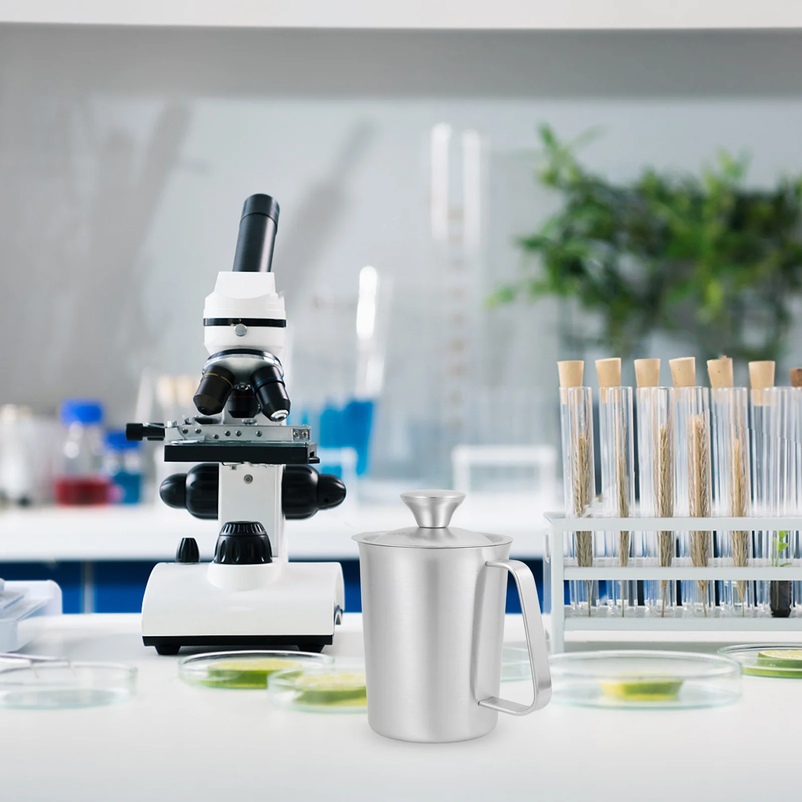 

500Ml Stainless Steel Measuring Cup Kitchen Laboratory Tool Scaled Metal Container For Baking Flour Syrup Ice Wide Mouth