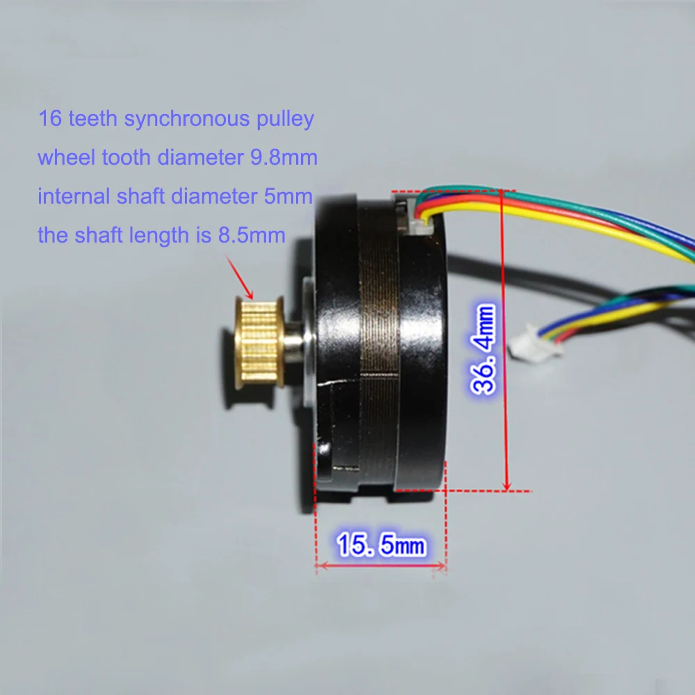 Two-phase Four-wire Micro High Precision 36 Stepper Motor 0.9 Degree Stepping Angle Front and Rear Ball Bearing Stepper Motor