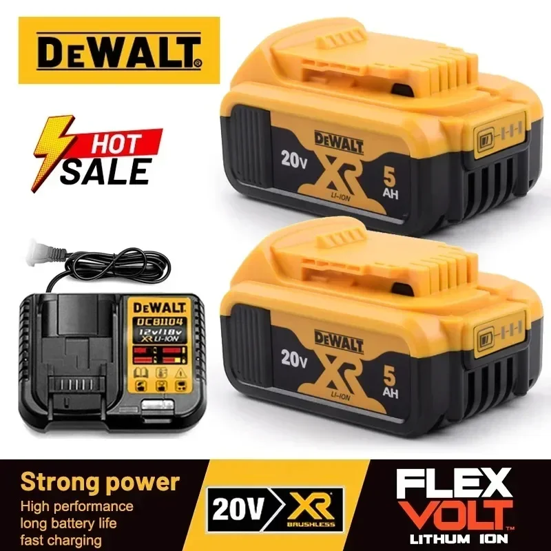 

Original Dewalt 20V Battery 5.0Ah Lithium-Ion for Power Tools Compatible with DCB206 DCB205 DCB204 DCB609 DCB184 DCB200