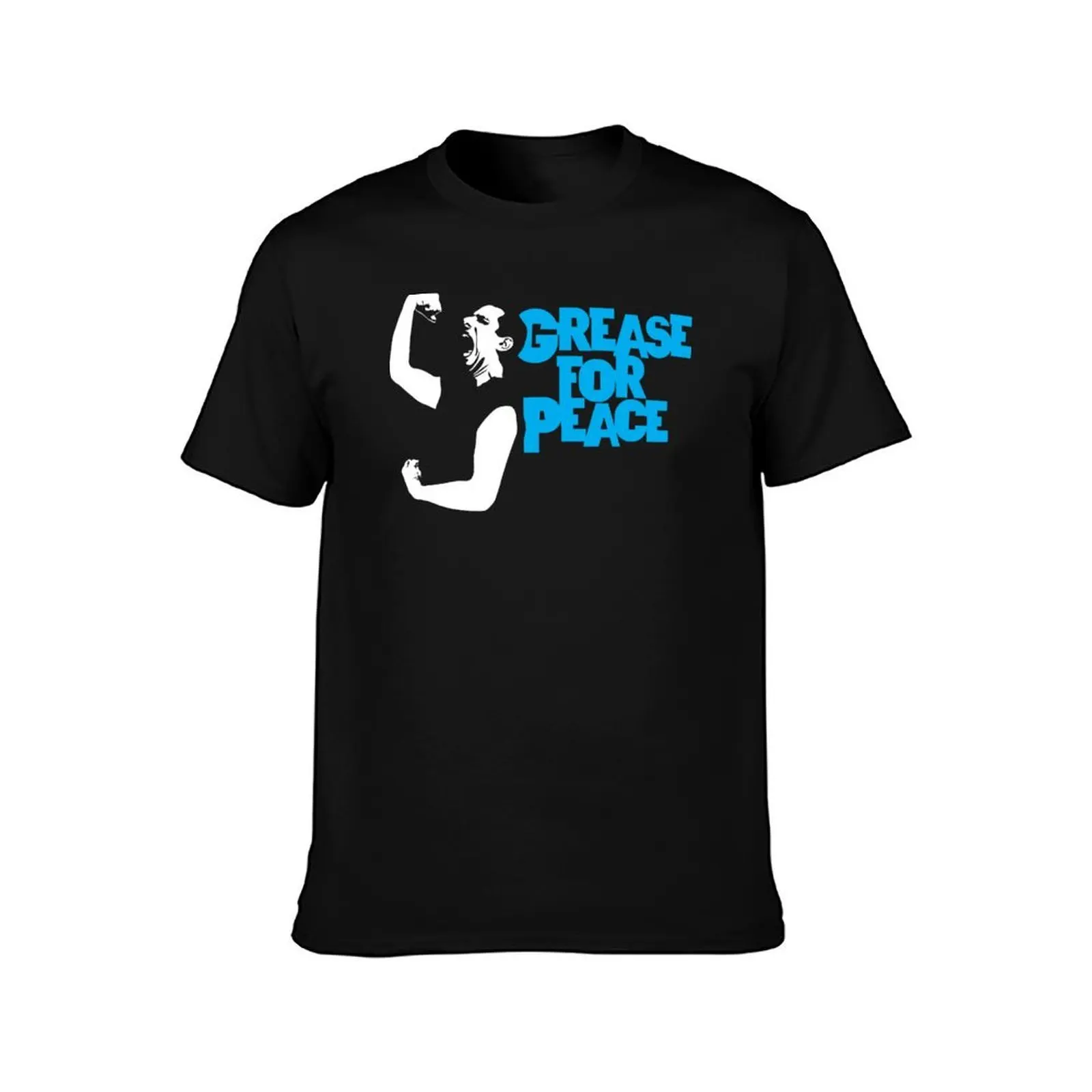 Grease for Peace T-Shirt Gym Wear Breathable Short Sleeve Tee T-Shirt