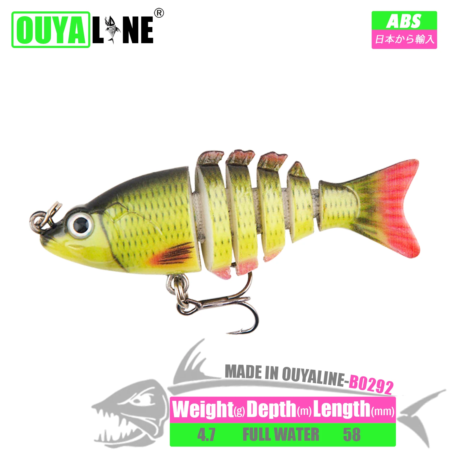 

Fishing Lure Swimbait Isca Artificial Weights 4.7g 5.8cm Baits Sinking Wobblers Peche A La Carpe Fish Goods Tackle Leurre Angeln