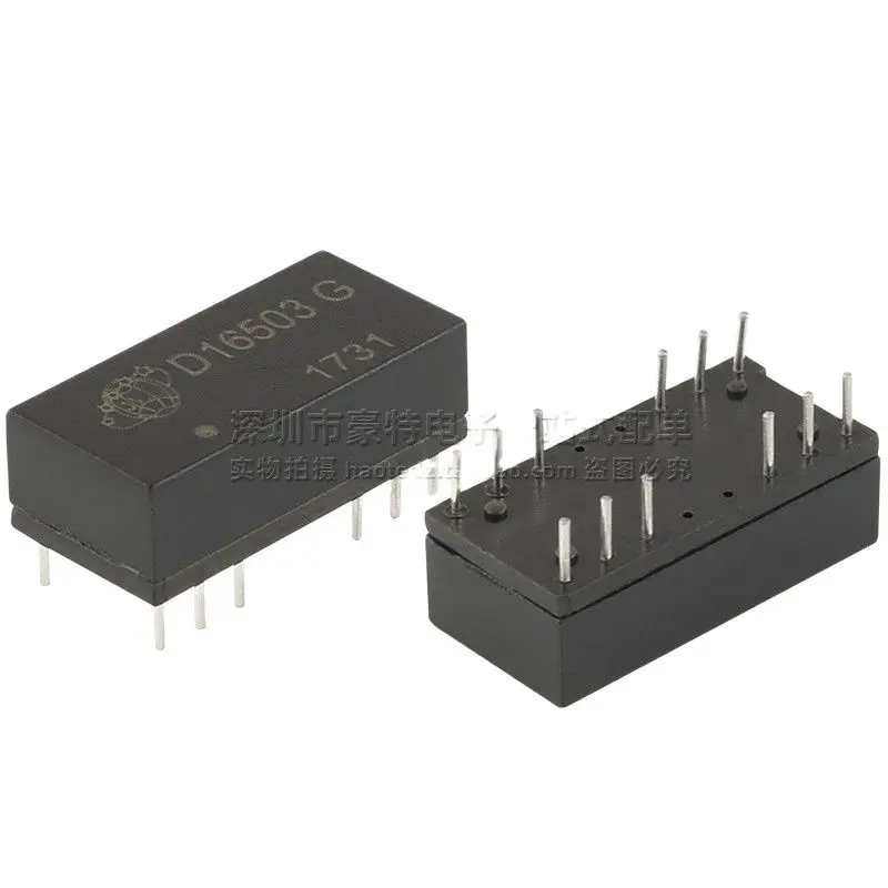 10pcs/ D16503G DIP12 brand new original plug-in 100 M Ethernet network isolation transformer filter direct shot