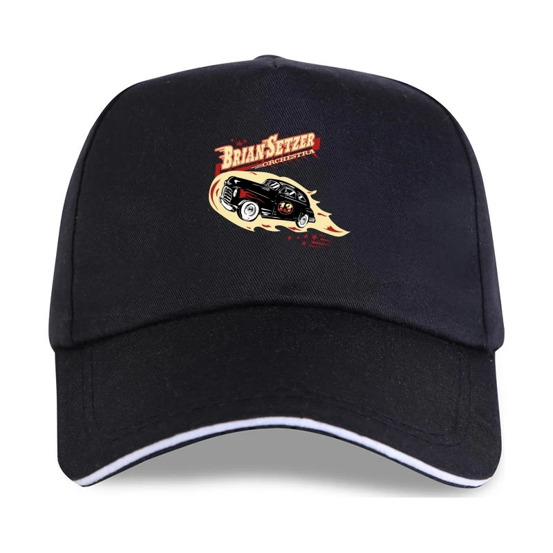 New Brian Setzer Stray Cats Mens Black Baseball cap Size S-3XL