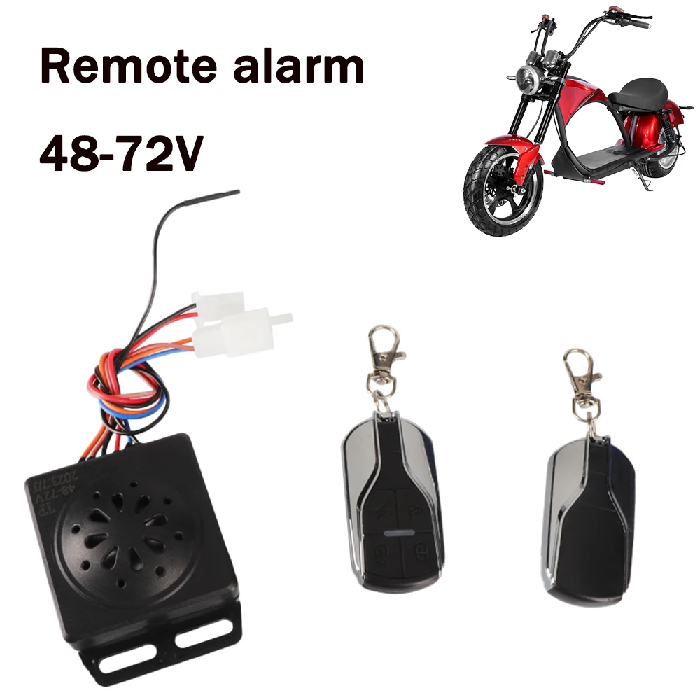 

48-72v One-key Engine Start Stop E-bike Anti-theft Alarm System RF Wireless Remote Smart Key For Electric Bicycle Scooter