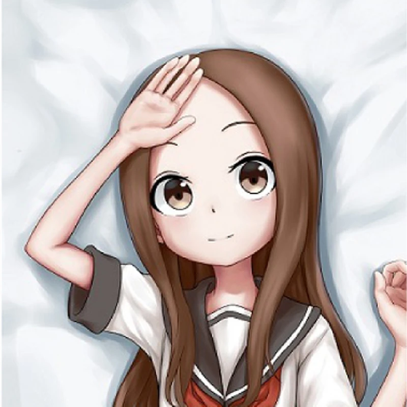 

Anime Dakimakura Pillow Takagi 2-Side Print Pillowcase Hugging Body Cushion Cover Otaku Waifuristmas Decoration