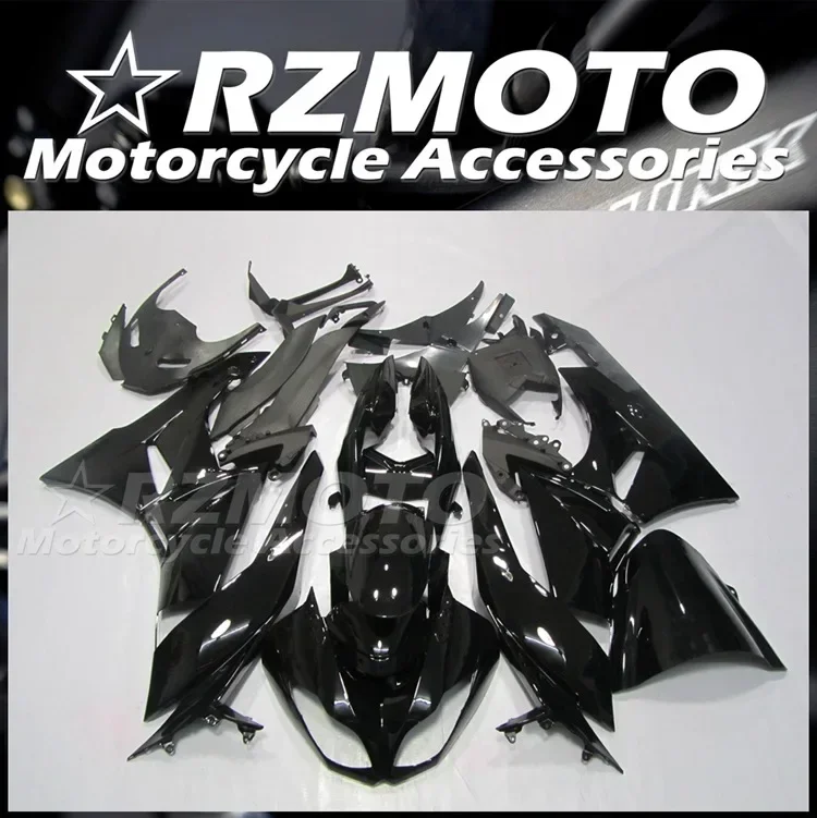 4Gifts New ABS Fairings Kit Fit For KAWASAKI ZX-6R ZX6R 636 2009 2010 2011 2012 09 10 11 12 Bodywork Set Black Glossy