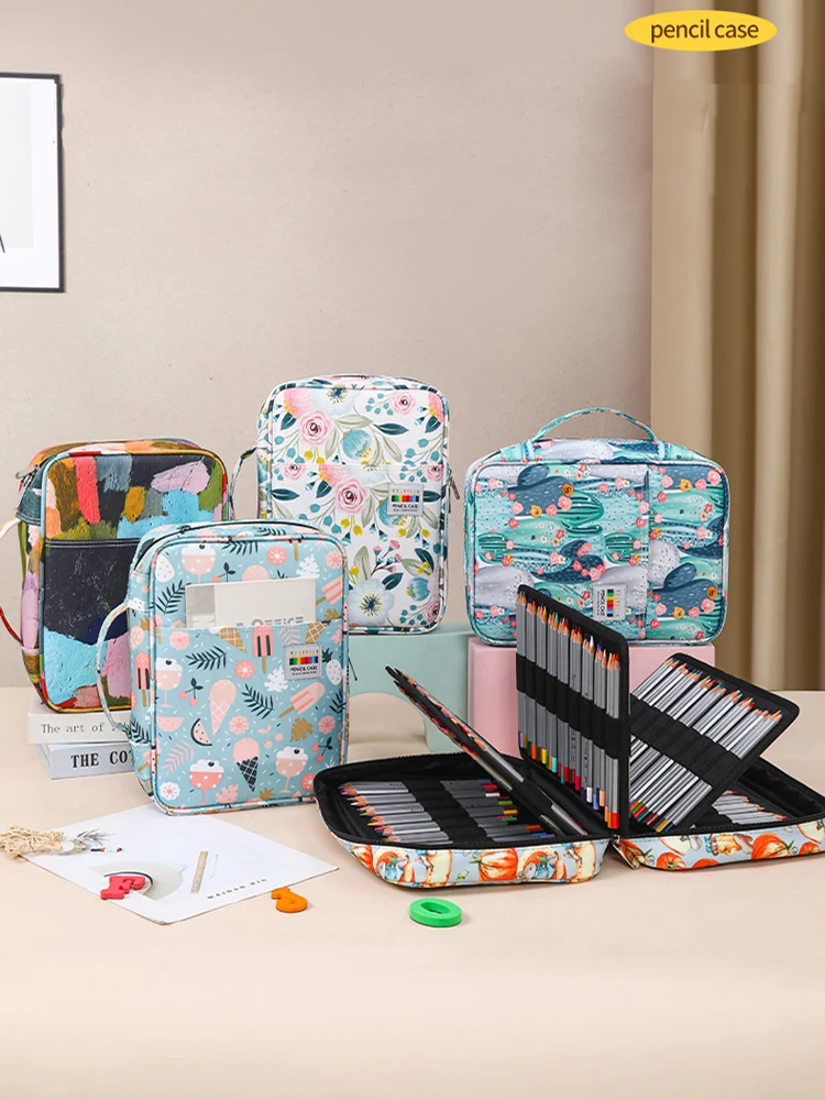 

220 Slots Pencil Case School Pencilcase Supplies Kawaii Large Capacity Stationery Bag Organizer Aesthetic Pen Box for Gel Marker