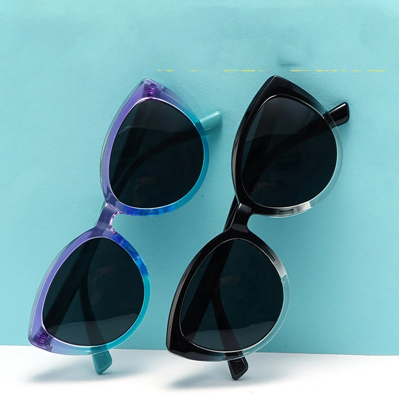 TR90 Flexible Kinder-Sonnenbrille Polarisierte Katzenaugen-Sonnenbrille für Mädchen und Jungen 2026 Neue Farbverlauf-Kinderbrille UV400 6-12 Jahre