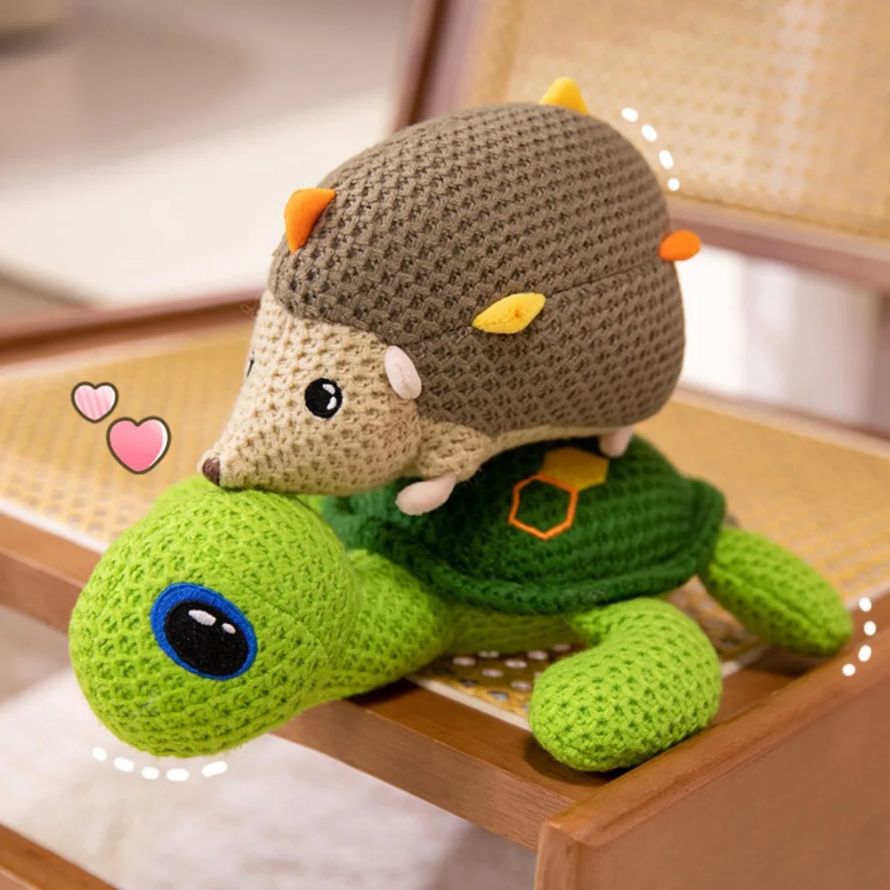 

Плюшевая кукла-черепаха, вязаная плюшевая игрушка-черепаха, мягкая звезда, морская черепаха, мягкая кукла, мультяшная милая плюшевая кукла-ежик, декор автомобиля