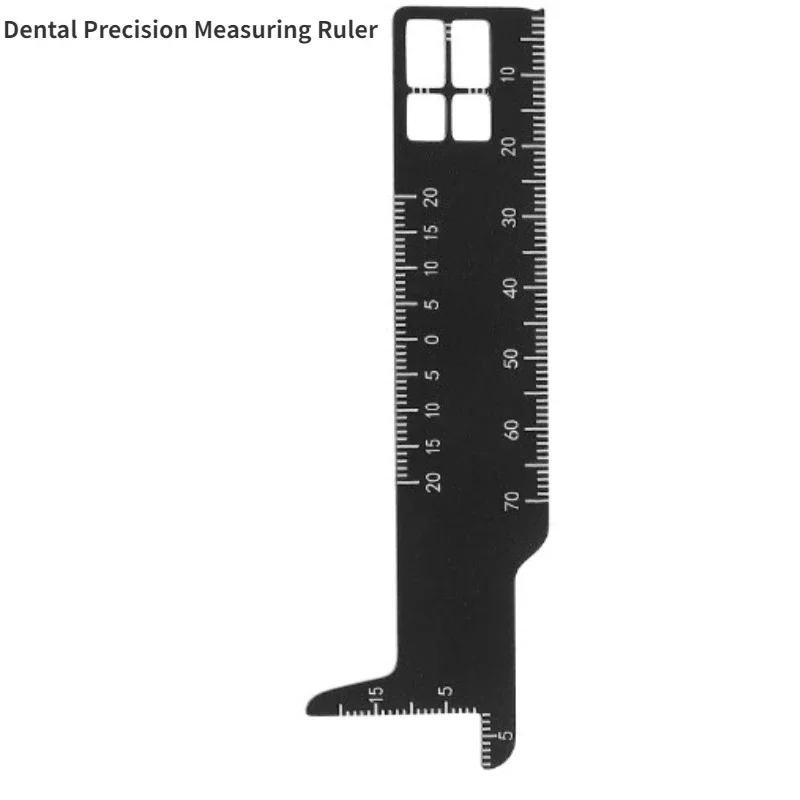 Dental Span Precision Measuring Ruler Aluminum Medical Tool Double Sided Availability Scale Photography Endodontic Gap Gauge