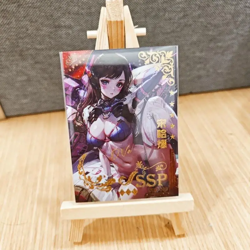 Meet The Goddess SSP Series Anime Hatsune Miku Kamisato Ayaka Cartoon Game Collection Rare Cards Board Game Toys Birthday Gift