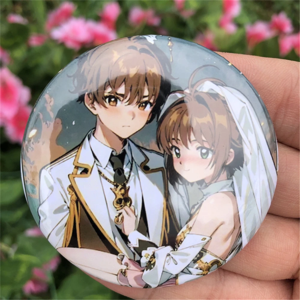 Anime Card Captor Sakura LI SYAORAN DAIDOUJI TOMOYO Cosplay Costume Accessories Brooch Pin Cartoon Badge Backpack Pendant