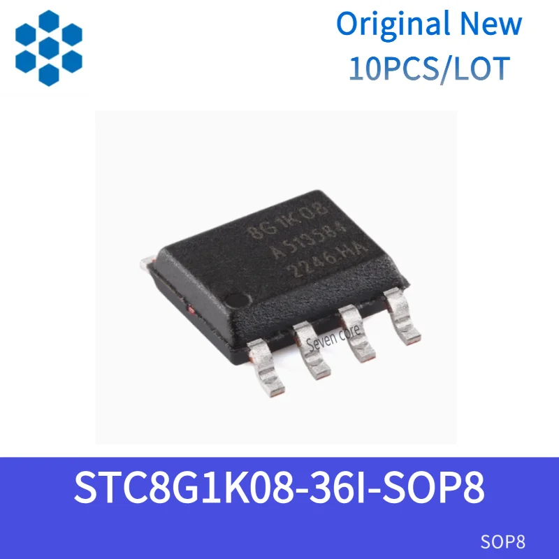 

Оригинальный новый 10 шт./лот STC8G1K08-36I-SOP8 улучшенный 1T 8051 однокристальный микрокомпьютер микроконтроллер MCU