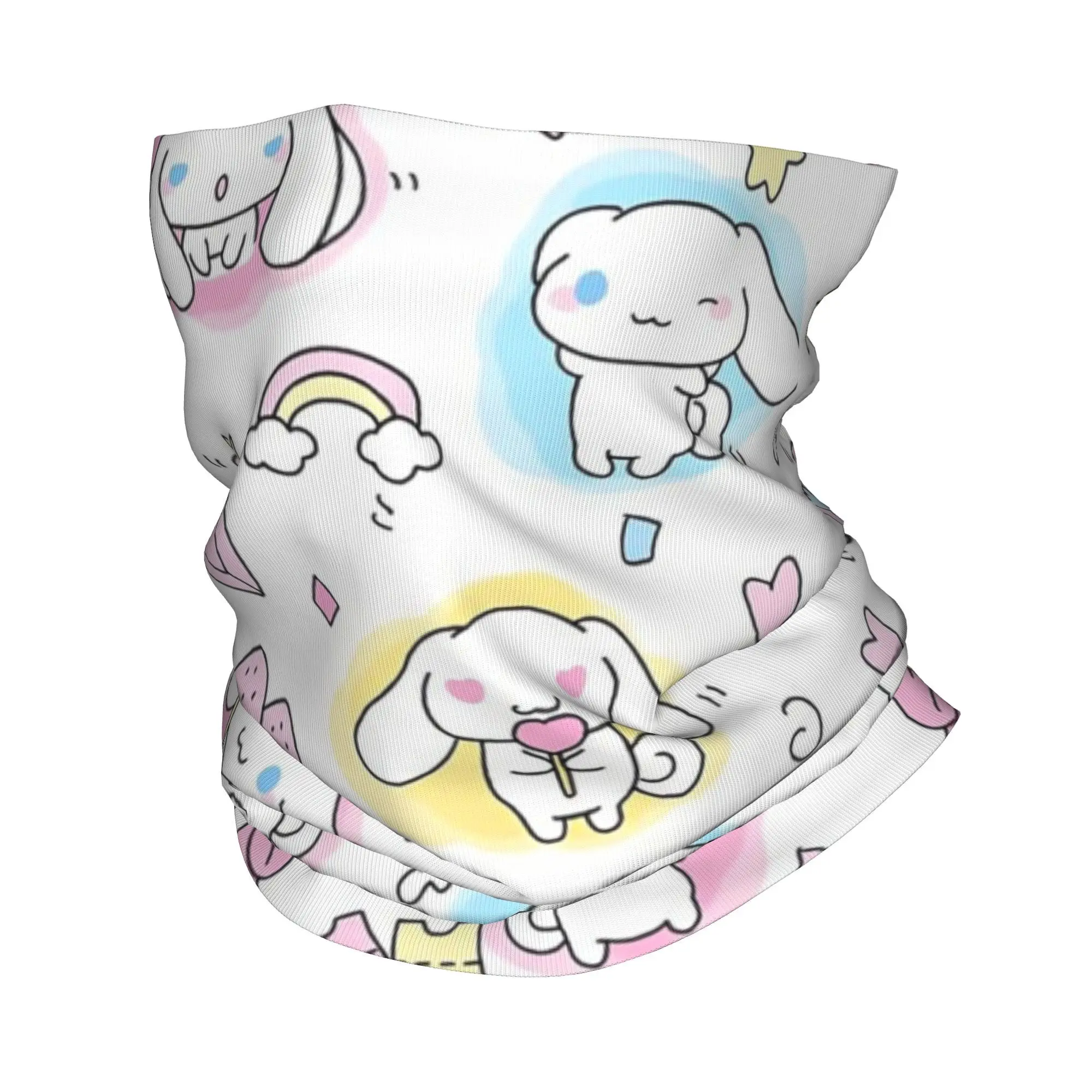 Custom Cinnamoroll New Anime Bandana Winter Neck Warmer Women Windproof Wrap Face Scarf for Ski  Gaiter Headband