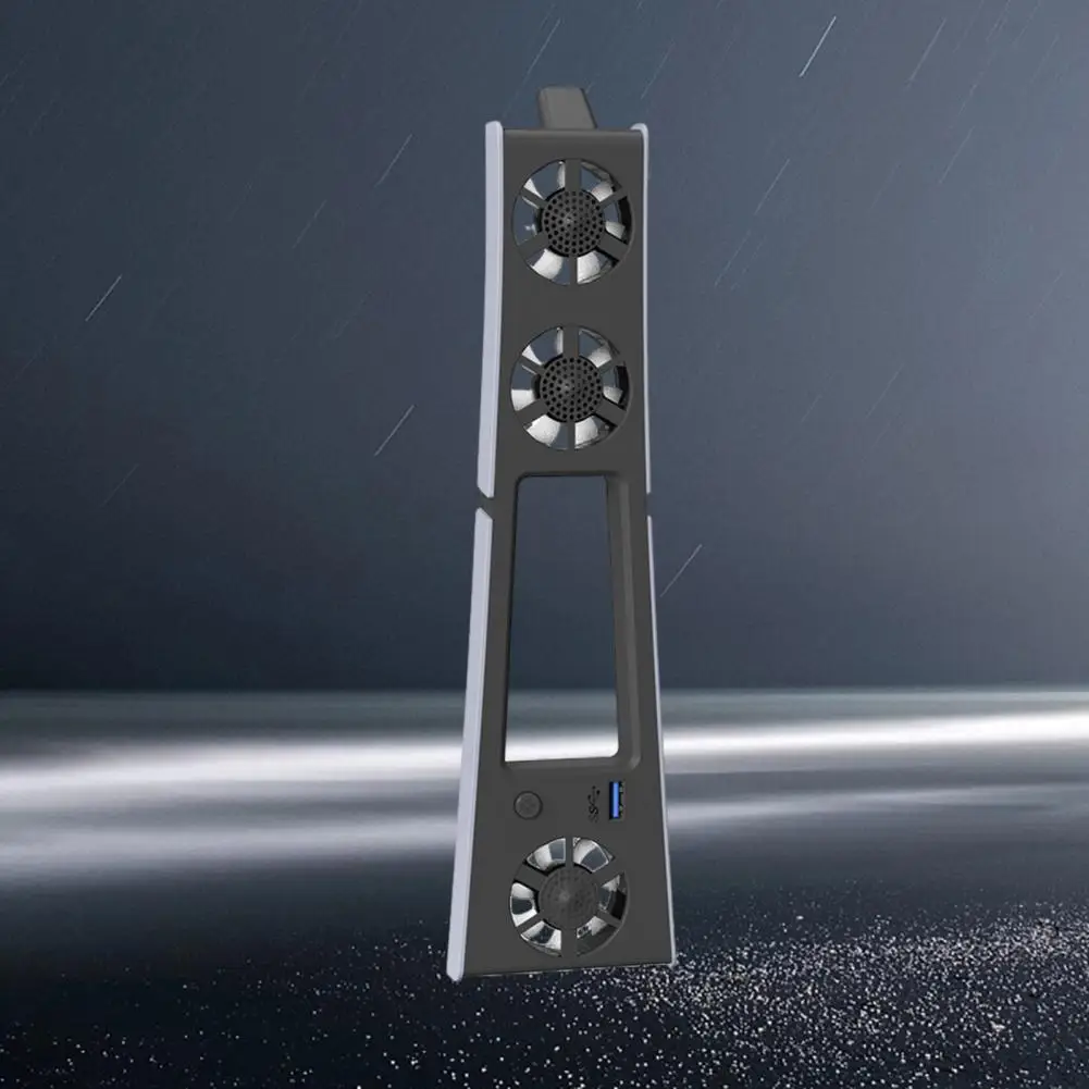 Quiet Efficient Gaming Console Cooler Fan, USB 3.0 Port para Ps5 Slim, Radiador de baixo ruído, instalação simples