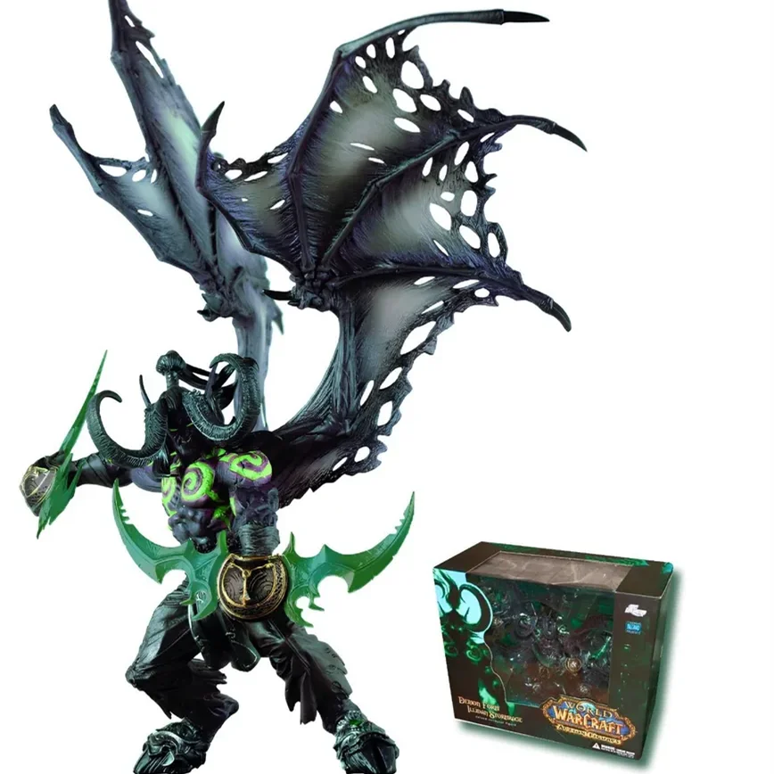 Фигурка Wow Demon Hunter DC Unlimited Series 5, 13-дюймовая роскошная фигурка Demon Illidan Stormrage WOW, игрушка из ПВХ