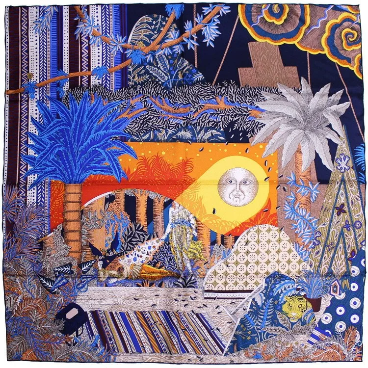 

Шелковый шарф 90 см, квадратные банданы, роскошные дизайнерские аксессуары для шеи и головы, шали с краями, носовой платок, шарфы 90 см