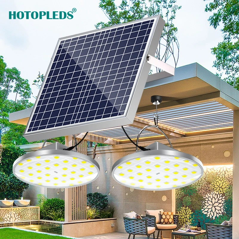 

Solar floodight Household Garden Light One To Two Super Bright Chandelier Balcony Lighting LED Hanging Camping Light