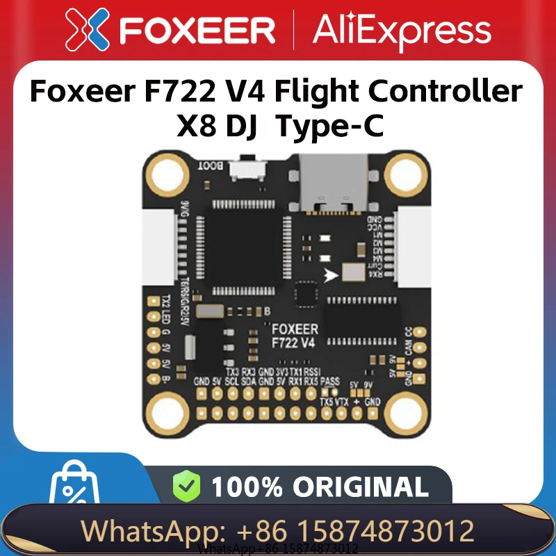 Foxeer F722 V4 Fli ght Controller X8 DJ1 Type-C