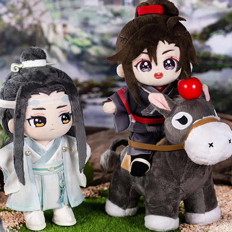 

20cm Mo Dao Zu Shi Wei Wuxian Lan Wangji Plush Dolls Q Version Anime Figure Cute Plushie Dress Up Model Kids Toy Birthday Gift