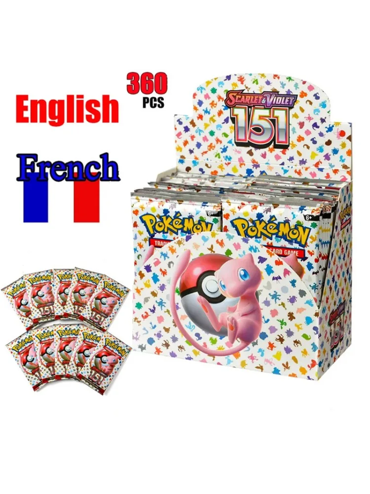 HOT 360 szt. Pokémon Angielski Francuski 151 Sword Shield Evolving Skies Booster Box Karty Kolekcjonerskie Pokémon 36 paczek w pudełku Gotowe do wysyłki — 2