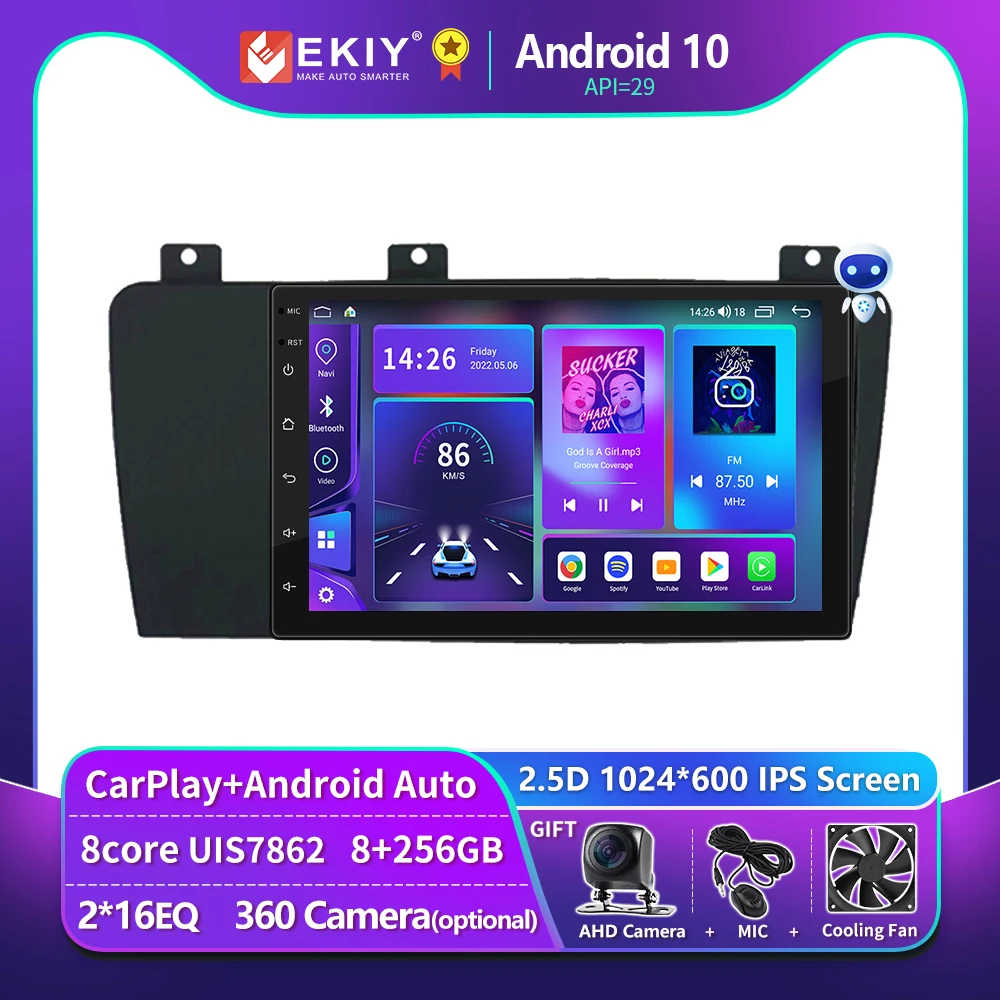 

EKIY T900 8G 128G For Volvo XC70 V70 S60 2004 - 2009 Car Radio Multimedia Video Player Navigation GPS Android Auto No 2 DIN DVD