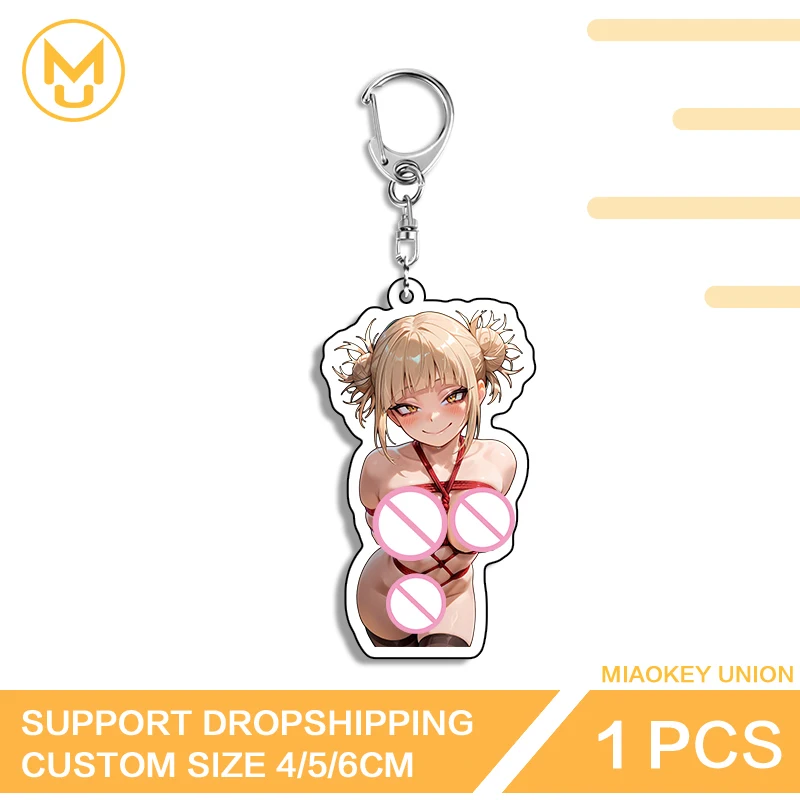 NSFW-Llavero Toga Himiko Hentai con encuadernación desnuda, colgante acrílico personalizable, accesorios sexys, superventas, novedad, accesorios divertidos