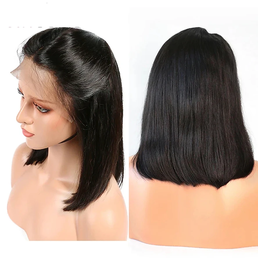 13x4 Lace Bob Lace Front Wigs Short Human Hair Wigs Brazilian Straight Bob Short Lace Front Hair Wigs for women Density 150%