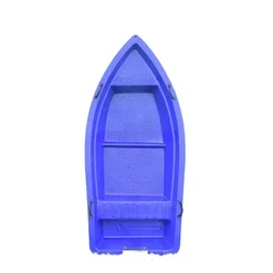 2.7m Small Hard PE Plastic Boat for 3 Adults Double Deck Configurable Outboard Motors for Fishing, Leisure, Patrol, Aquaculture