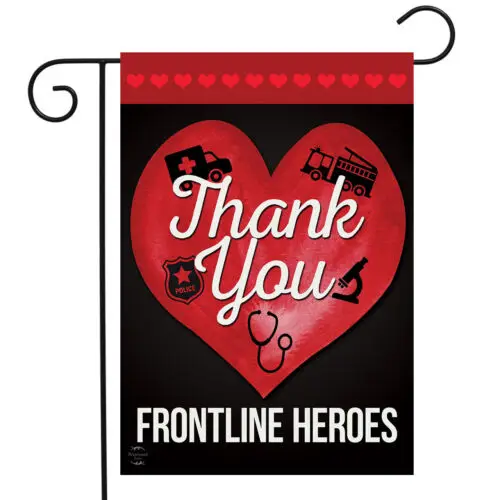 Frontline Heroes Garden Flag Emergency Responders 12.5