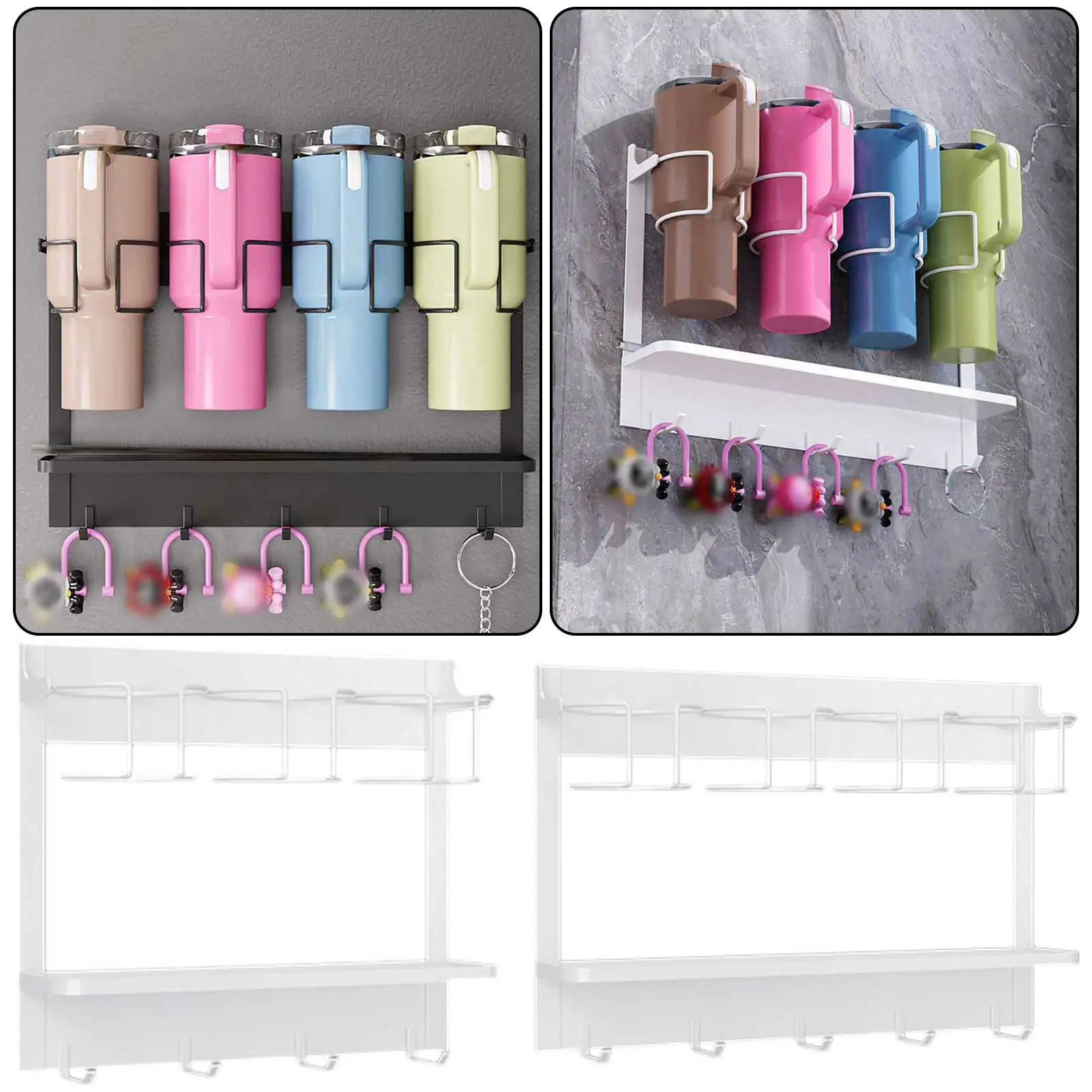 Water Bottle Storage Rack Multifunctional Thermos-Bottle Shelf Kitchen Accessories