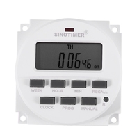Sinotimer Tm618h-2 220V Ac Digital Time Switch Output Voltage 220V 7 Day Weekly Programmable Timer Switch For Lights Application