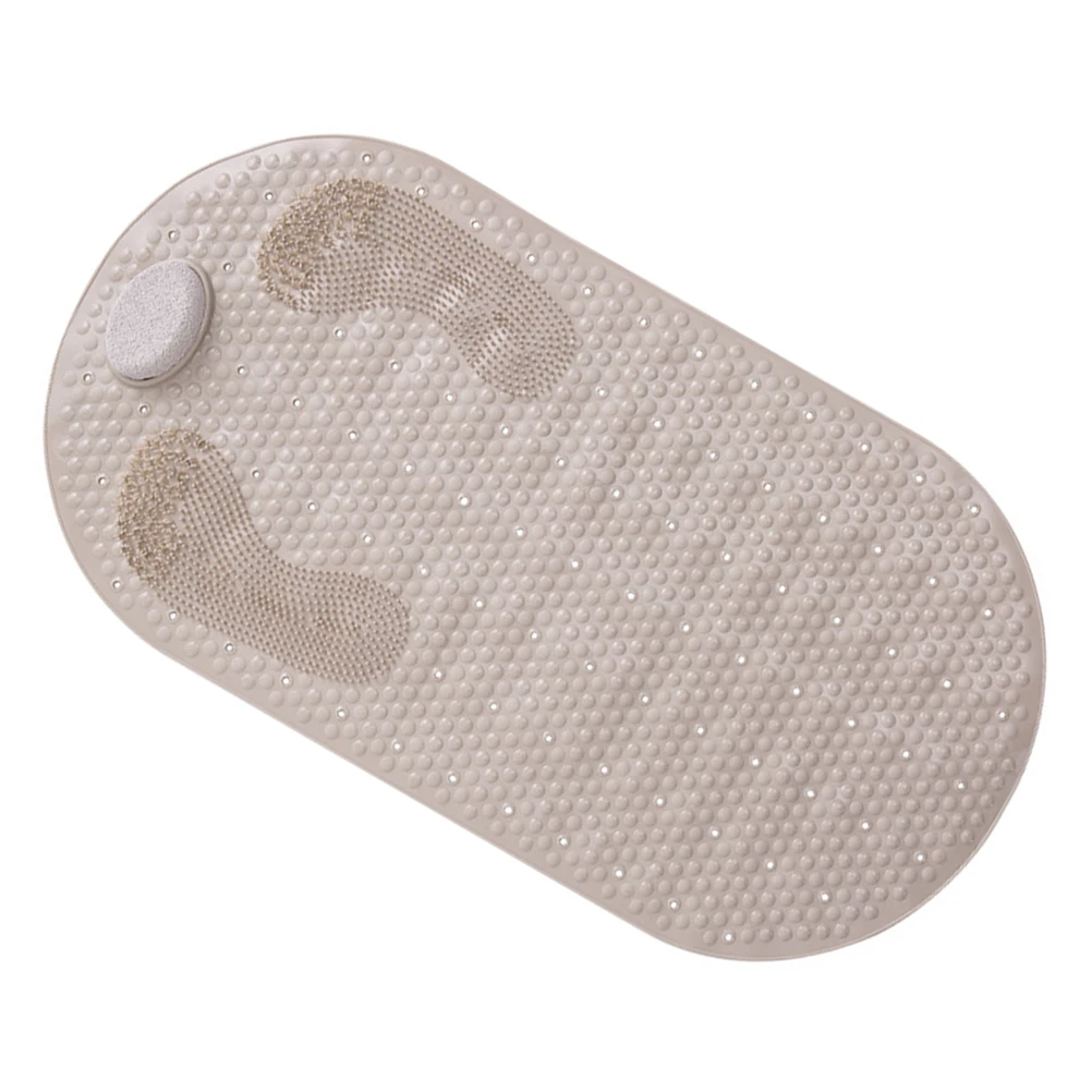 

1pc Eco-friendly TPE Non-slip Shower Foot Massager Mat with Suction Cups Durable Massage Pad for Bathroom Spa Hotel