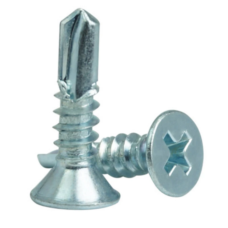 M4.2 Galvanized Cross Head Tapping and Drilling Screws Countersunk Head Drilling and Drilling Screws Dovetail Tapping Screws