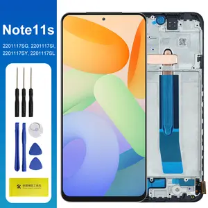 Bilashmart AMOLED Screen Xiaomi Redmi Note 11s 2201117SG 2201117SI LCD Display Digital Touch Screen Redmi Note 11s Screen Assembly