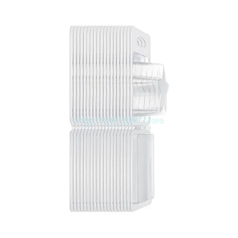 100 قطعة من قوالب تذوب الشمع البلاستيكية الشفافة قالب صدفي لصنع الشموع وصابون الشموع، وصناديق تذوب الشمع القابلة لإعادة الاستخدام