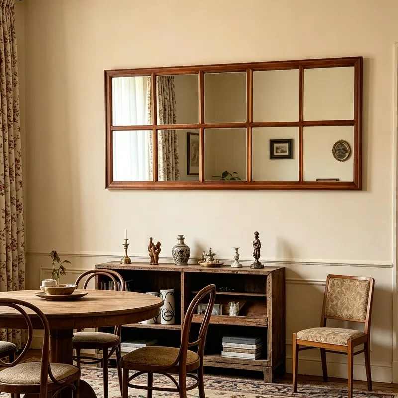 Makeup Nordic Mirror Aesthetic Vanity Self Adhesive Living Room Modern Mirror Decoration Luxury Spiegel Wand Home Decorations