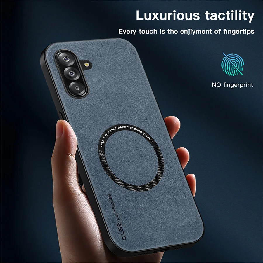 Handyhülle für Samsung Galaxy A17 A07 A37 A57 A56 A26 A36 A16 A06 A54 A55 A05S A25 A35 A15 ﻿ A53 A34 Magnetisches Retro-Softleder