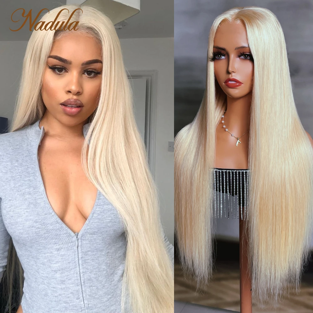 Nadula Hair 613 HD Transparent Lace Frontal Wig 5x5/13x4 Blonde Lace Front Human Hair Wigs Straight Human Hair Wigs for Women