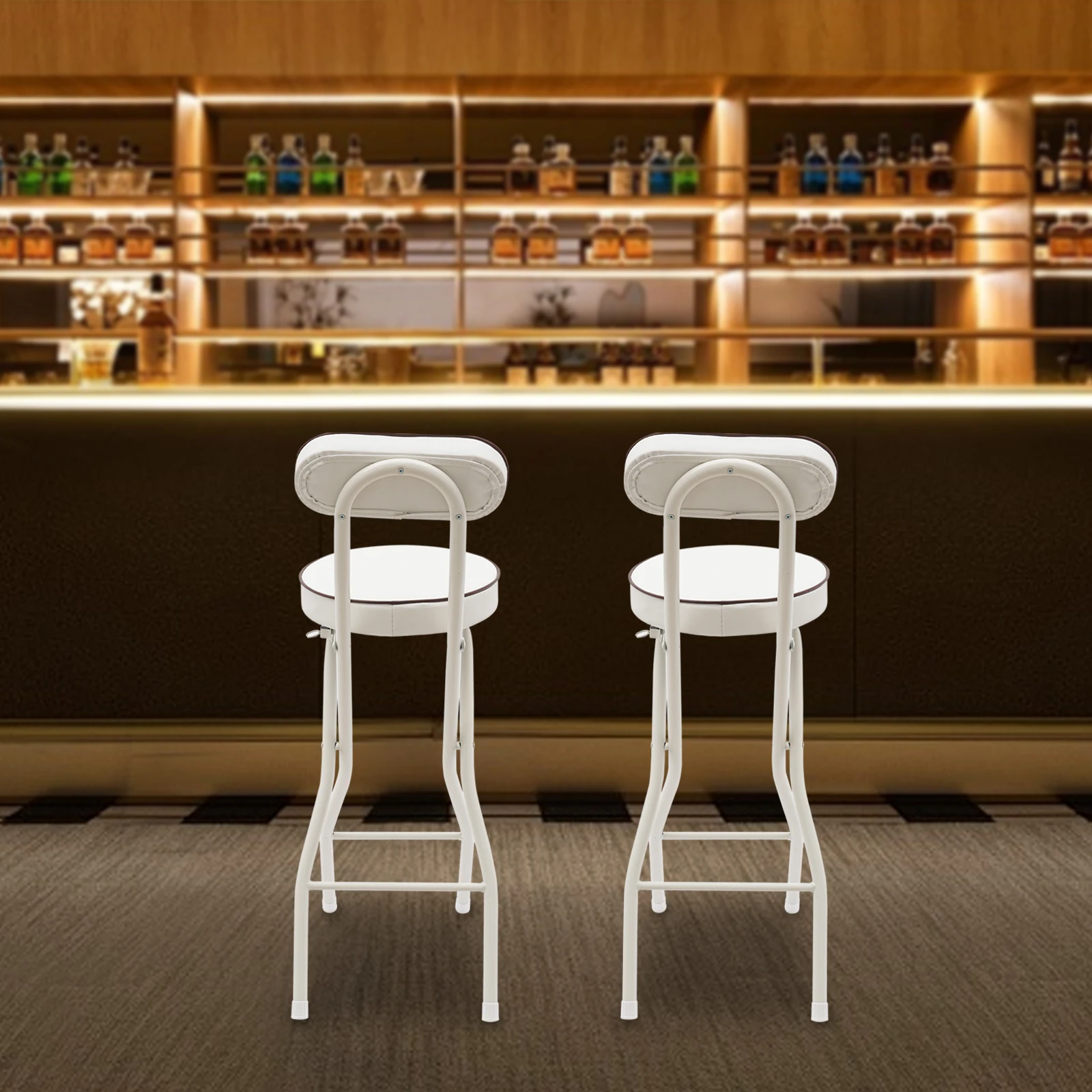 Easy-Clean Foldable High Chair For Multi-Scenes - Smooth Surface Wiped Clean With Damp Cloth, Rounded Corners Reduce Collisions