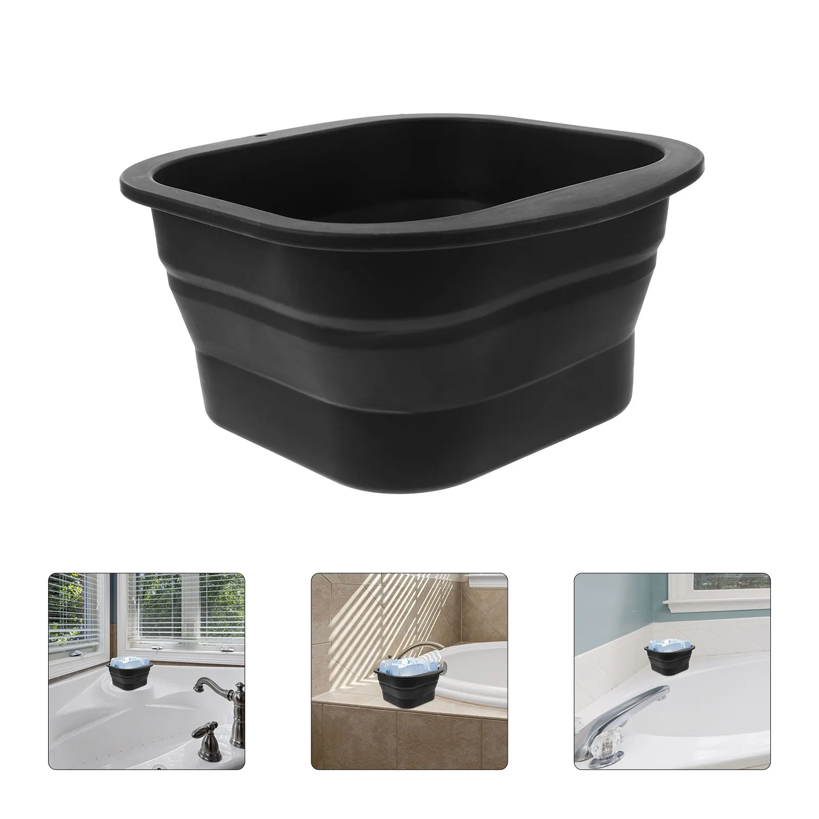 

Extra Large Reusable Silicone Block Mold For Bath Foldable Easy Release Ice Cubes Maker Box Large Capacity Portable For Outdoor