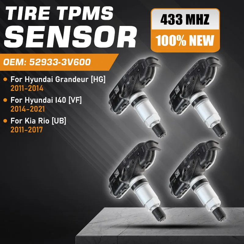 TPMS لشركة هيونداي I40 VF 2014-2021 كيا ريو UB 3 2011-2017 هيونداي غراندور HG 2011-2014 مستشعر مراقبة ضغط الإطارات 52933-3V600 #1