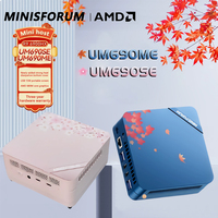 Minisforum  Mini PC AMD Ryzen 9 6900HX Mini Computer Window 11 Home DDR5 32GB 1TB SSD USB4 HDMI Office Mini Desktop PC Gaming