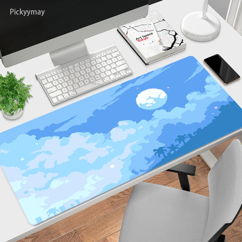 

Anime Gaming Large Mouse Pad Non-skid Computer Mousepad Pixel Scenery Gamer Office PC Desk Mat Mause Pad Kawaii Table Carpet