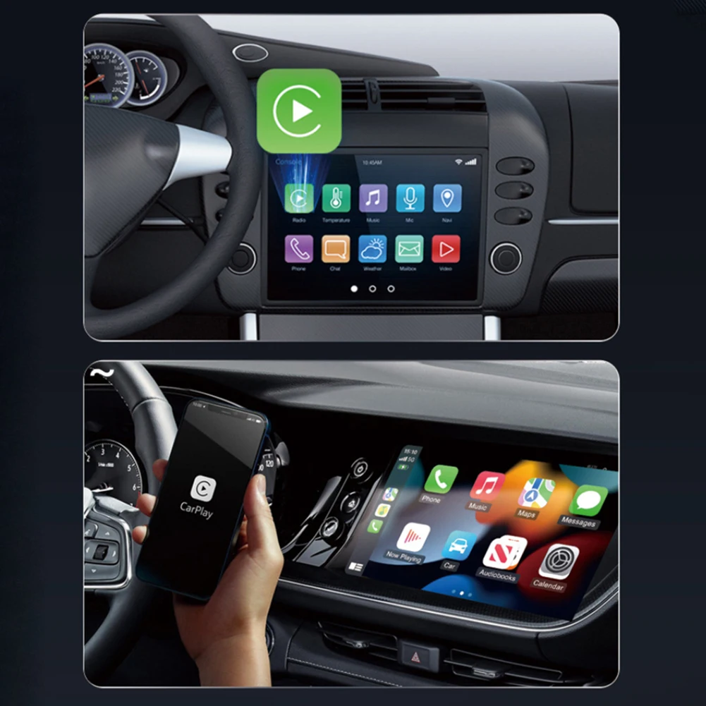 2 في 1 محول أندرويد لاسلكي تلقائي CarPlays Dongle أنظمة السيارة الذكية AI Smart Box