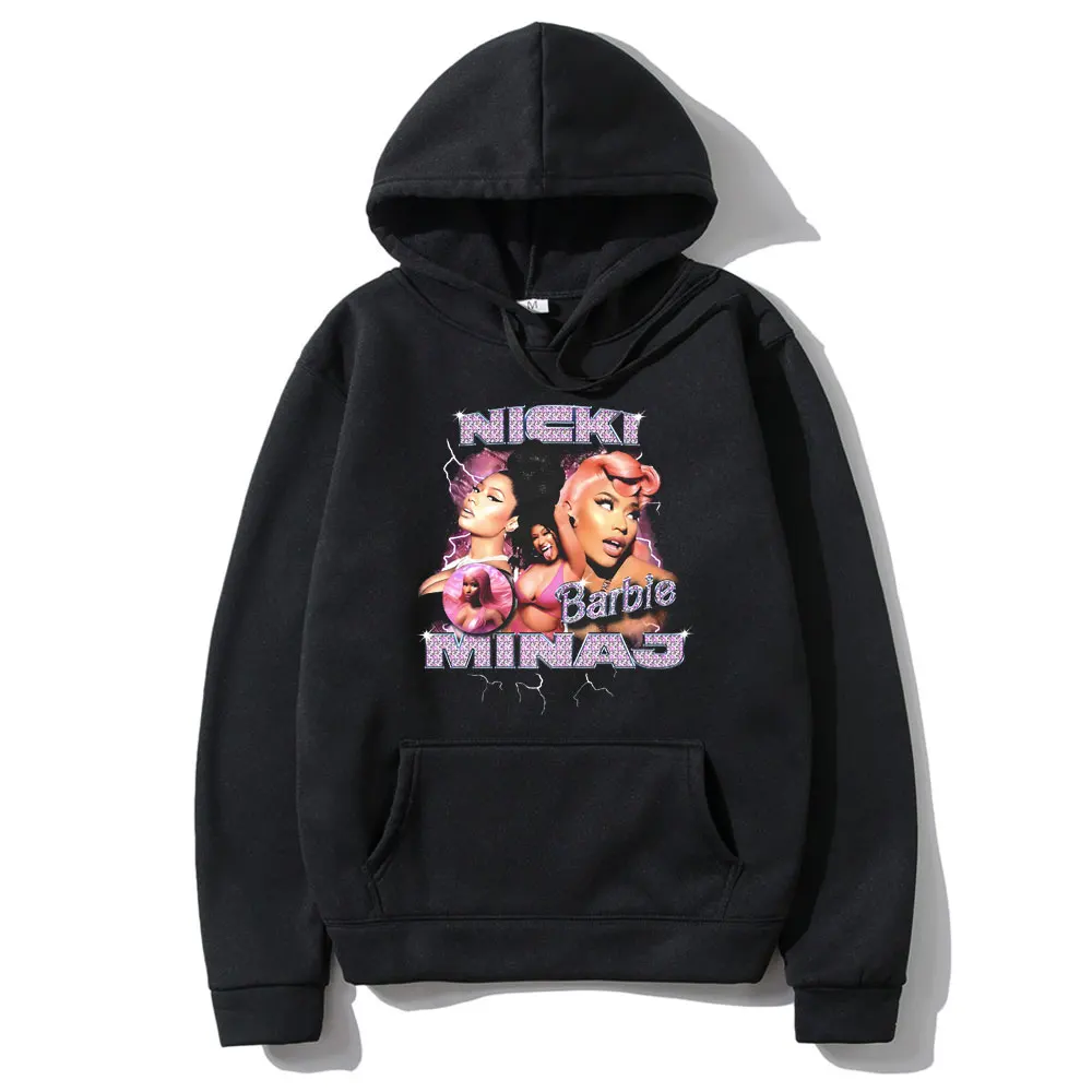 

Rapper Nicki Minaj Graphic Print Hoodie Men Women's Fashion Hip Hop Streetwear Unisex Casual Oversized Long Sleeve Sweatshirt