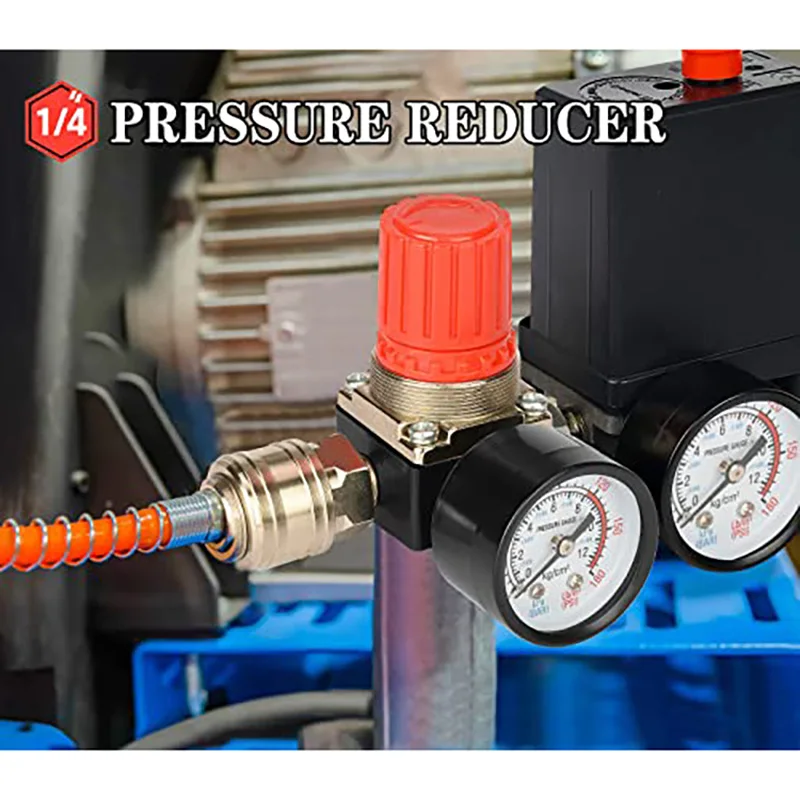 1/4 "BSP PNEUMATIC Air Compressor ความดันวาล์วลด 4 มม.6 มม.8 มม.10 มม.12 มม.อุปกรณ์เชื่อมต่อ