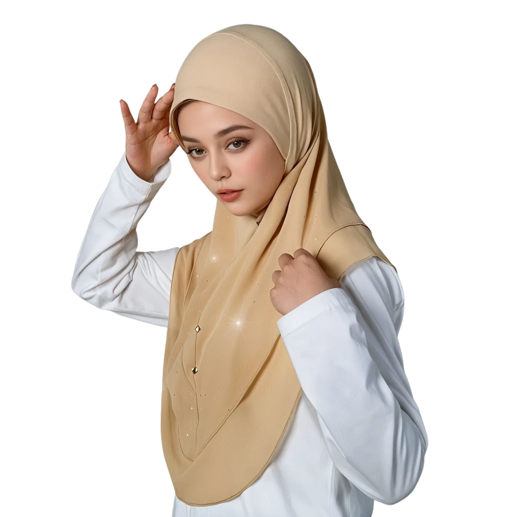 

Новый Рамадан шифоновый мусульманский мгновенный хиджаб женский бриллианты Амира химиотерапия шапка исламский шарф чехол тюрбан повязка на голову шаль платок накидка